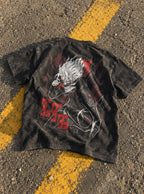 Okarun Menace – T-Shirt – flat-lay | Dandadan