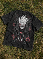 Okarun Shadow – T-Shirt – flat-lay | Dandadan