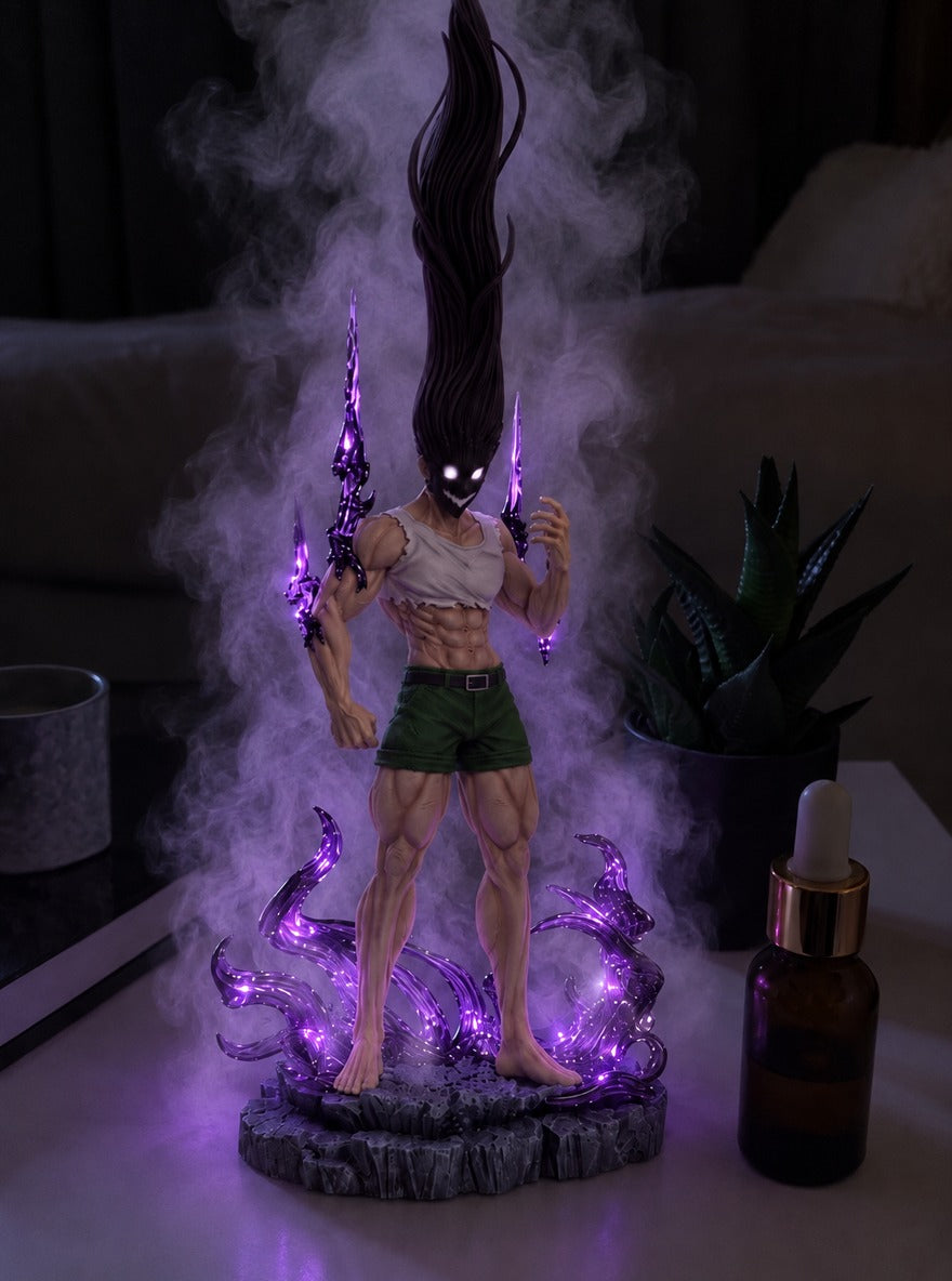 Adult Gon Nen Aura Mist Diffuser Figure – glowing with mist at night | Hunter x Hunter