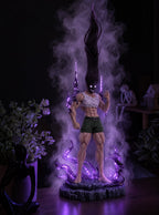 Adult Gon Nen Aura Mist Diffuser Figure – lit with mist in a room at night | Hunter x Hunter