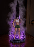 Adult Gon Nen Aura Mist Diffuser Figure – lit with mist in a room at night | Hunter x Hunter