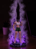 Adult Gon Nen Aura Mist Diffuser Figure – lit with mist in a room at night | Hunter x Hunter
