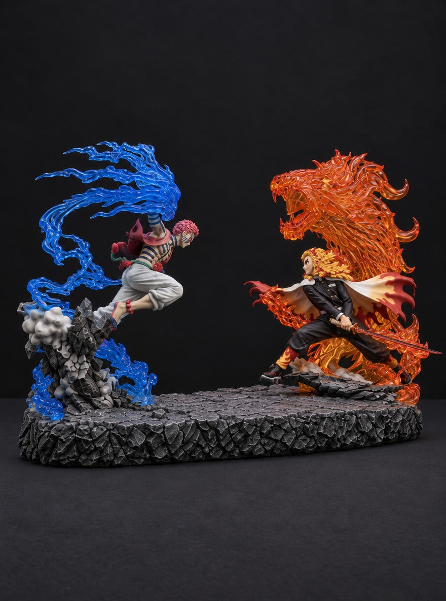 Akaza vs Rengoku Mist Diffuser Figure – left side view | Demon Slayer