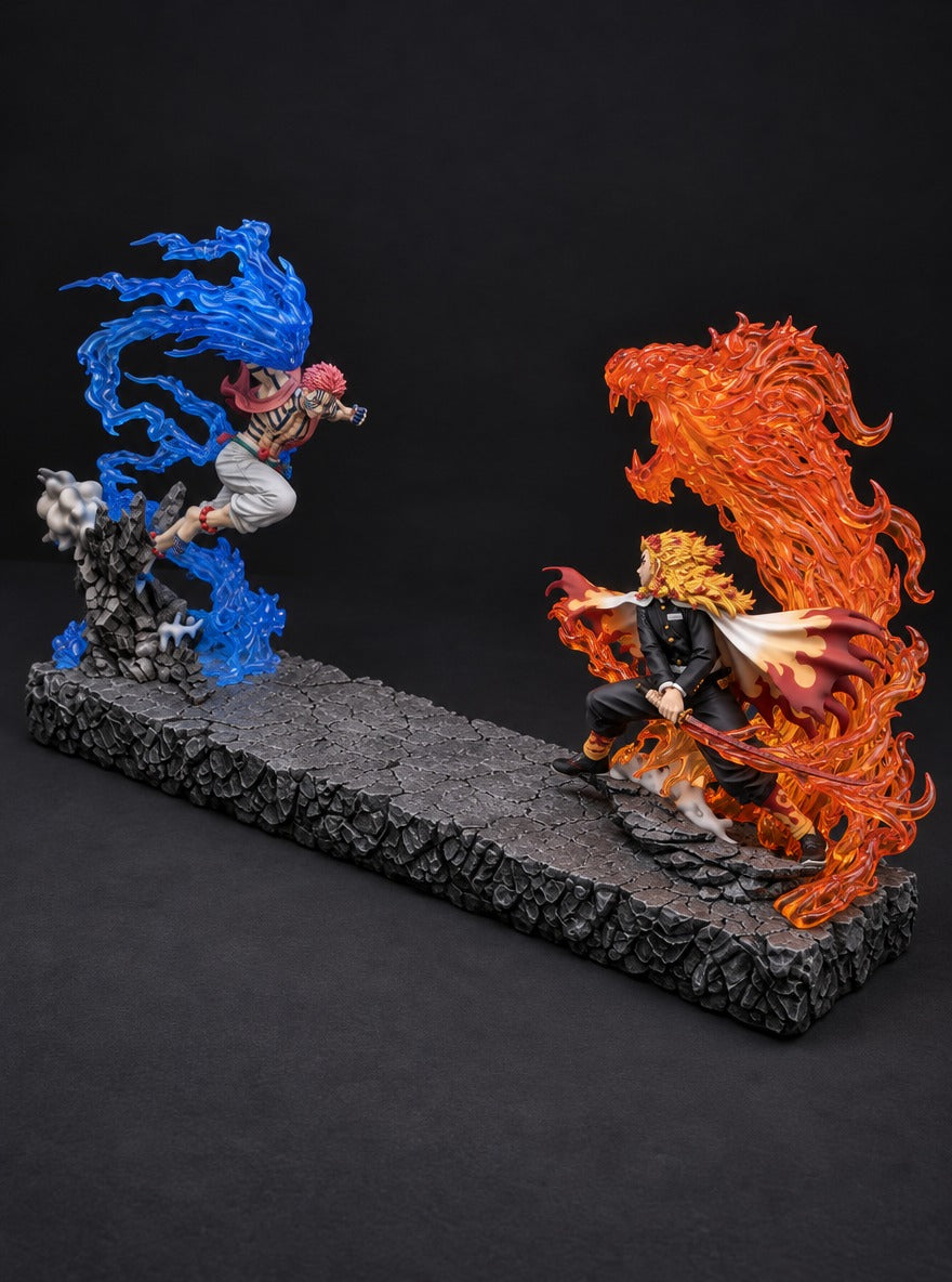 Akaza vs Rengoku Mist Diffuser Figure – right side view | Demon Slayer