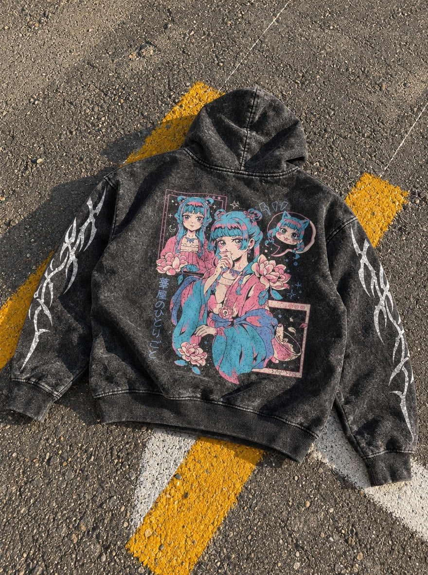 Maomao Lotus Gown – Hoodie – flat-lay | Apothecary Diaries