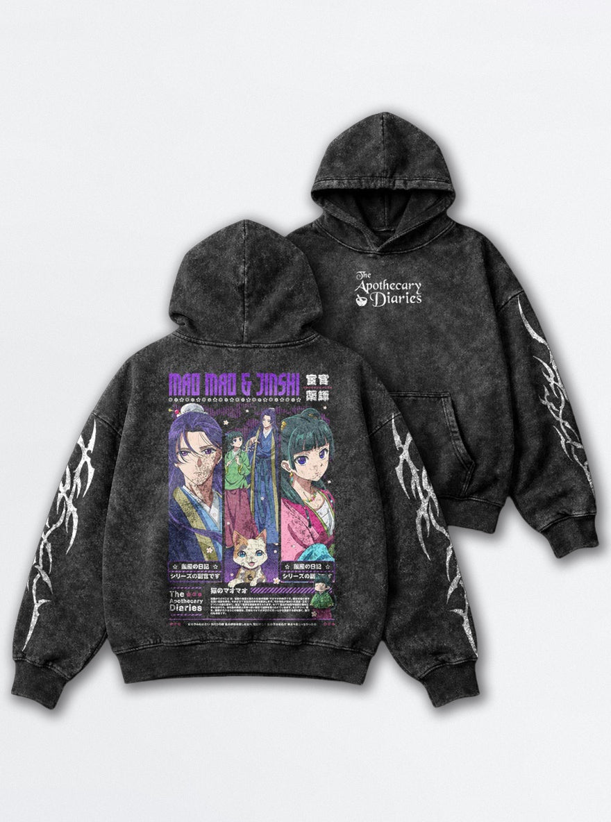 Maomao & Jinshi – Hoodie – mockup | Apothecary Diaries