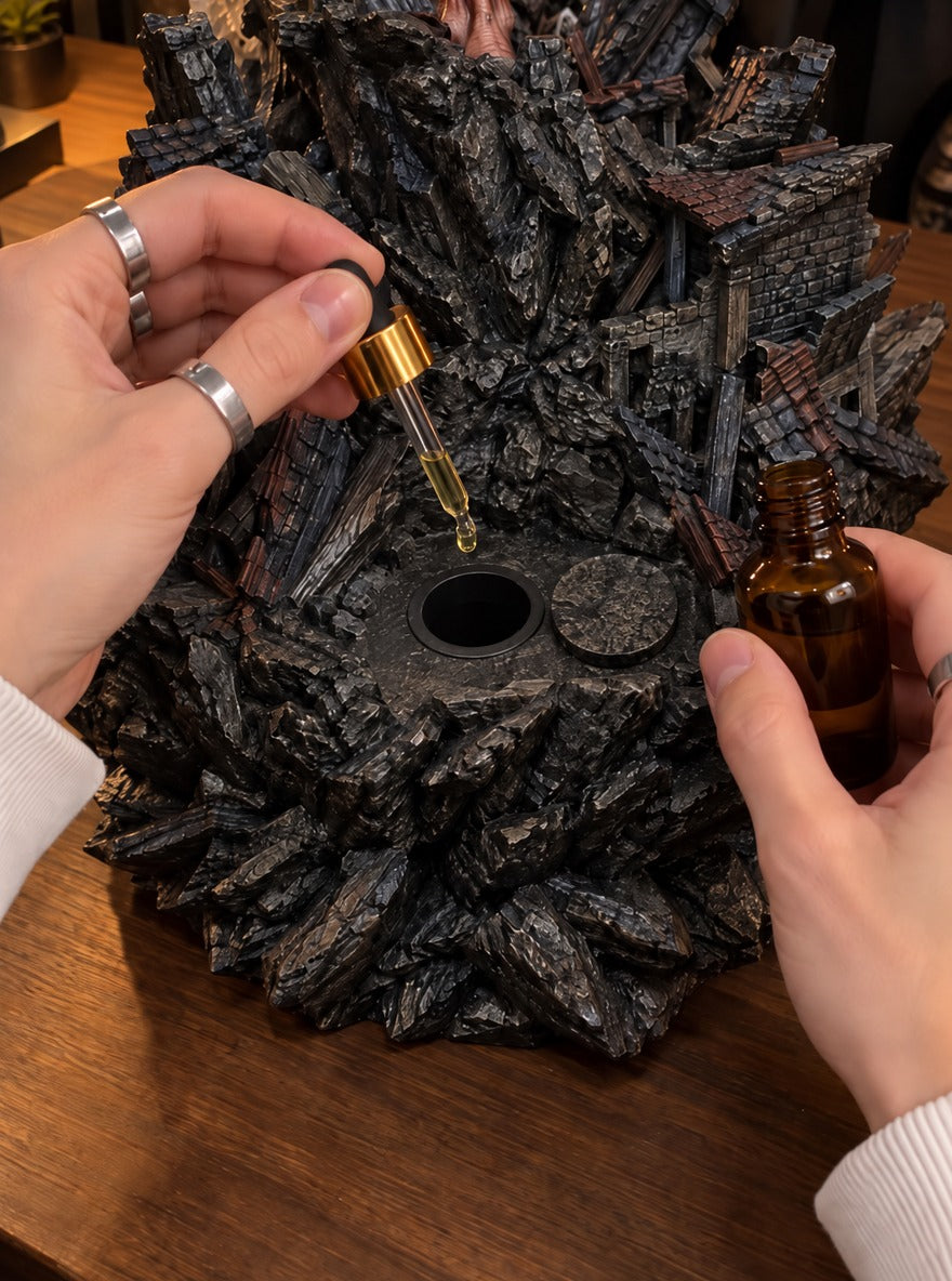 Attack Titan Steam Mist Diffuser Figure – adding oil to the Mist Well | Attack on Titan