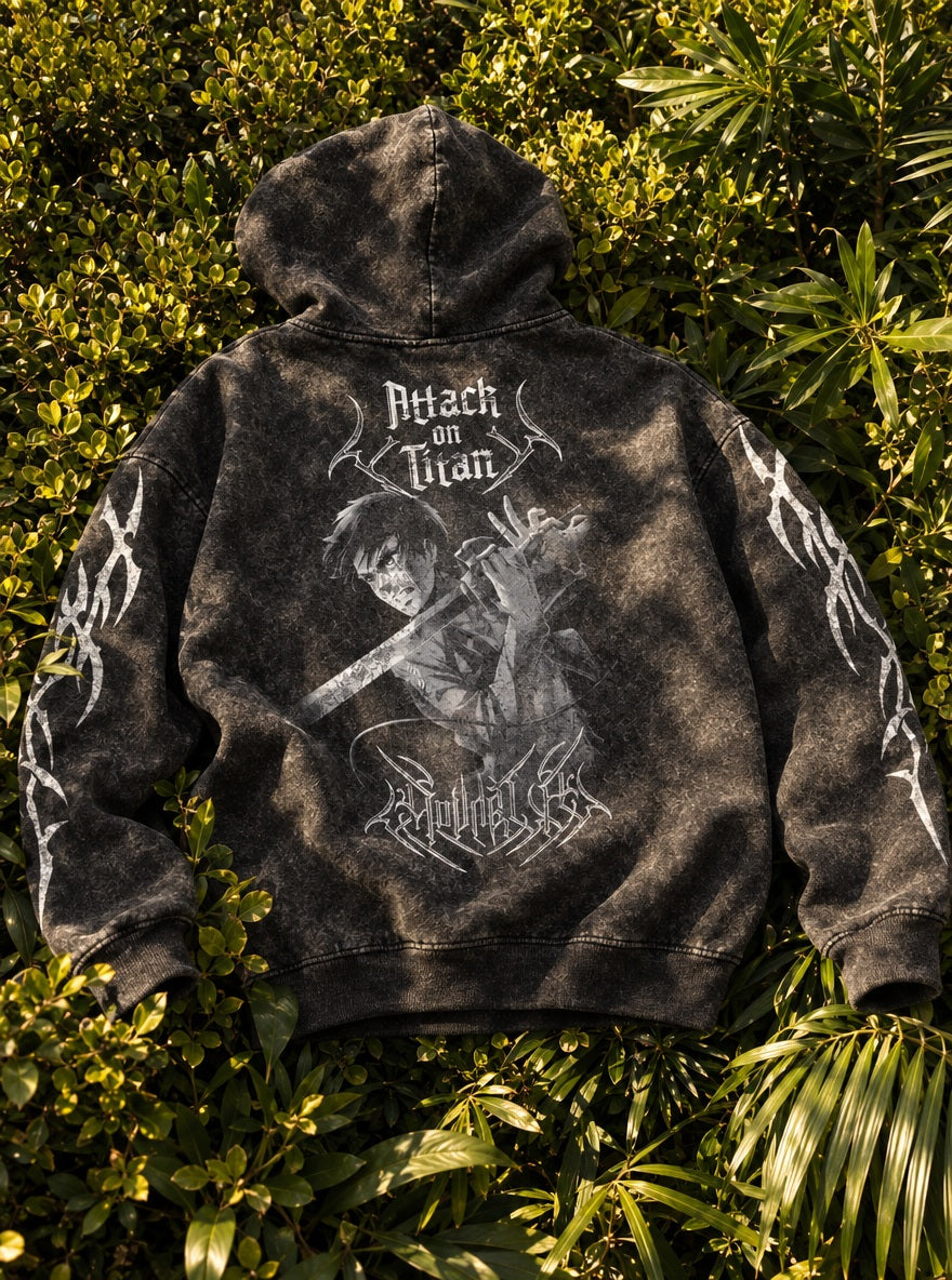 Eren Blade – Hoodie – flat-lay | Attack on Titan
