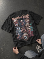 Titan Lineup – T-Shirt – flat-lay | Attack on Titan