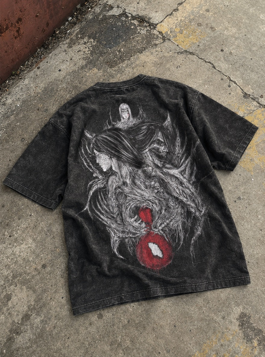 Ymir & Eren – T-Shirt – flat-lay | Attack on Titan