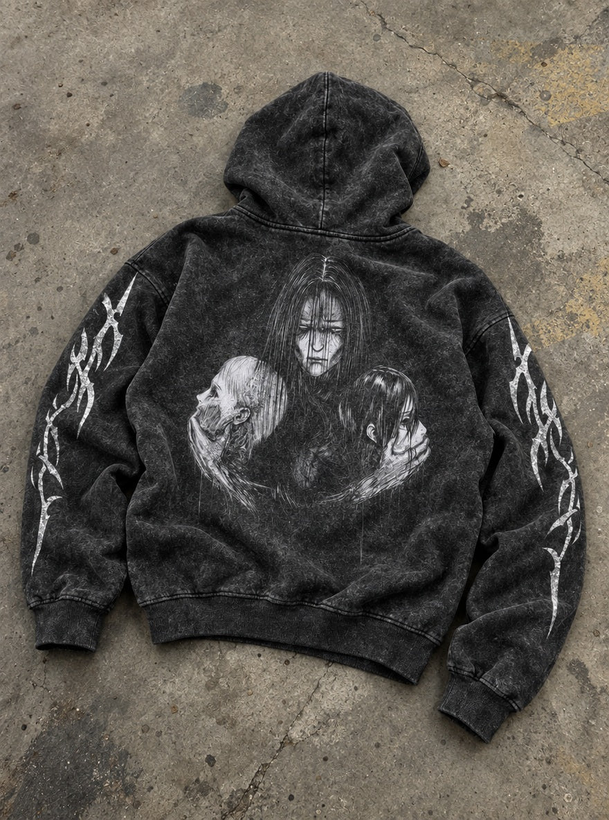 Eren's Burden – Hoodie – flat-lay | Attack on Titan