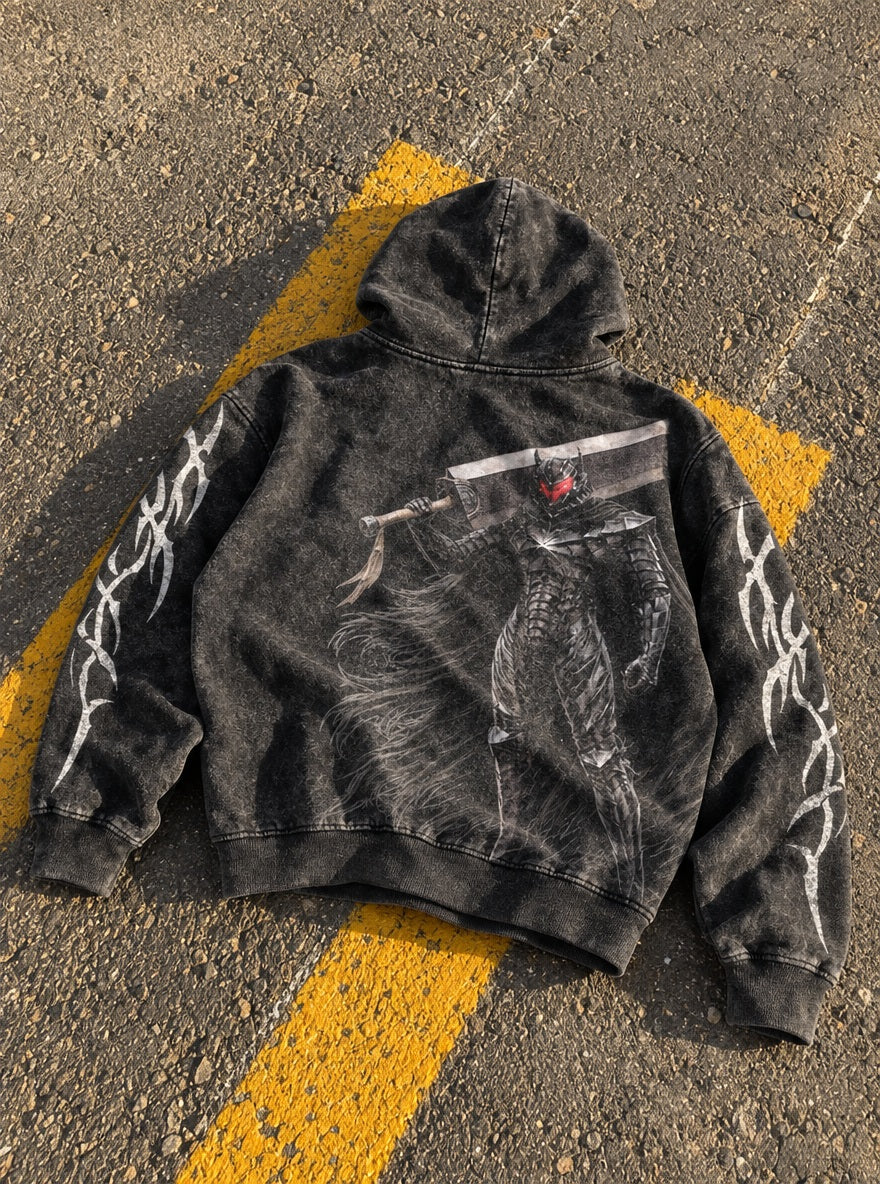 Berserker Full Armor – Hoodie – flat-lay | Berserk