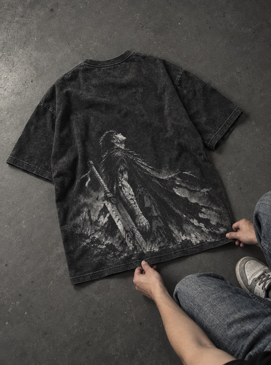 Black Swordsman – T-Shirt – flat-lay | Berserk