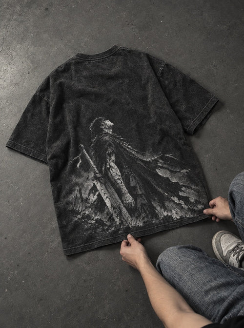 Black Swordsman – T-Shirt – flat-lay | Berserk