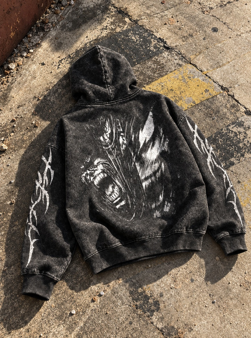 Berserker Howl – Hoodie – flat-lay | Berserk
