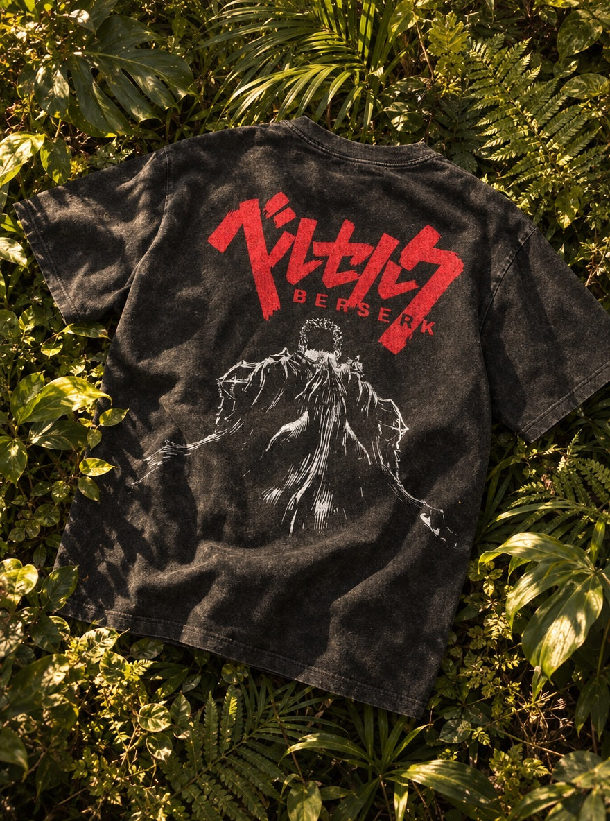 Clifftop Guts – T-Shirt – flat-lay | Berserk