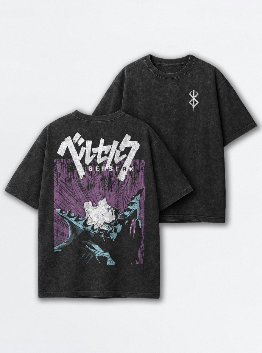 Purple Berserker Panel – T-Shirt – mockup | Berserk