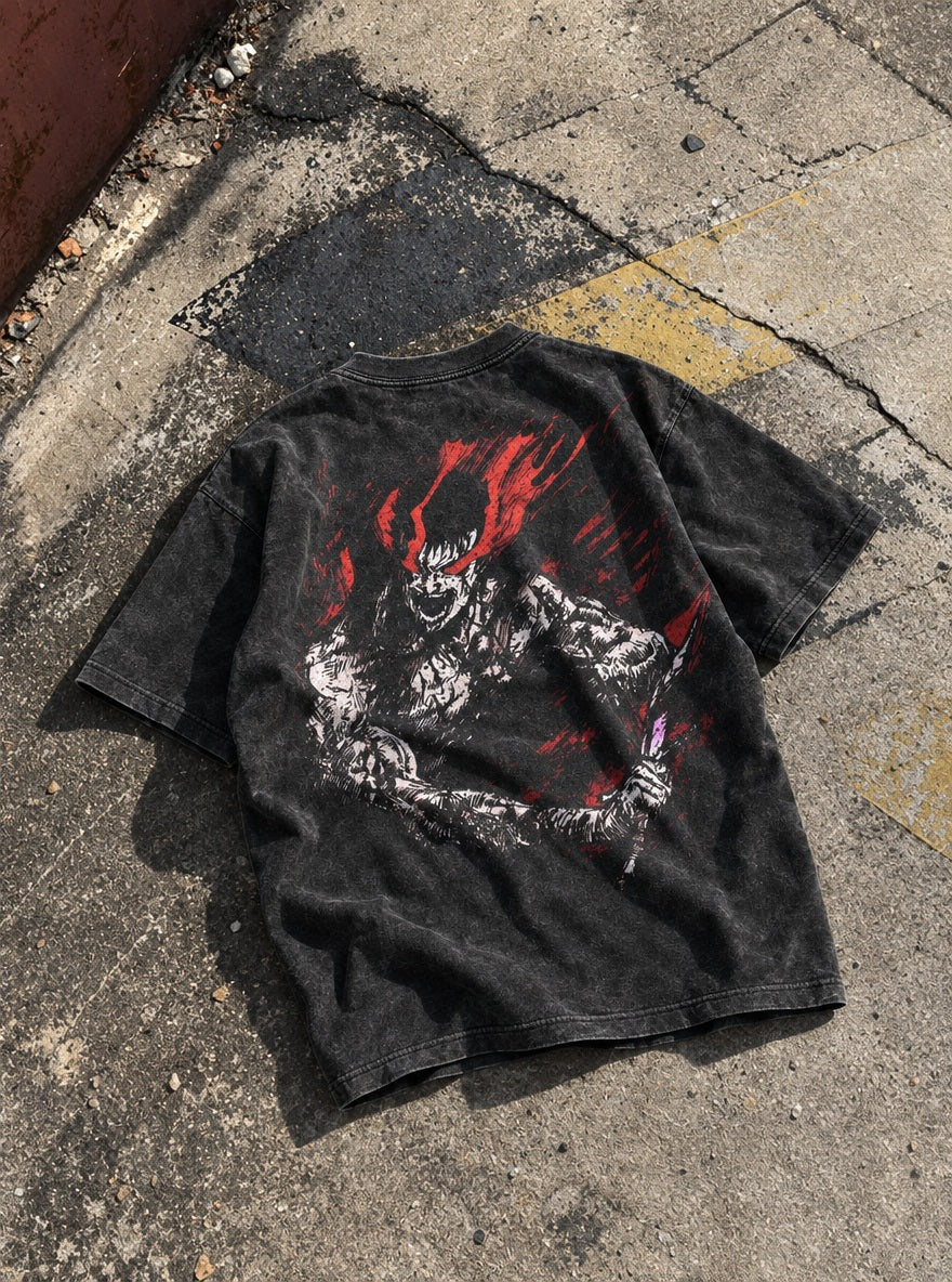 Red Frenzy Berserker – T-Shirt – flat-lay | Berserk