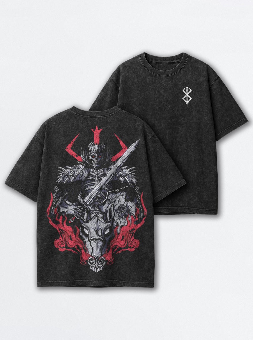 Skull Knight Steed – T-Shirt – mockup | Berserk