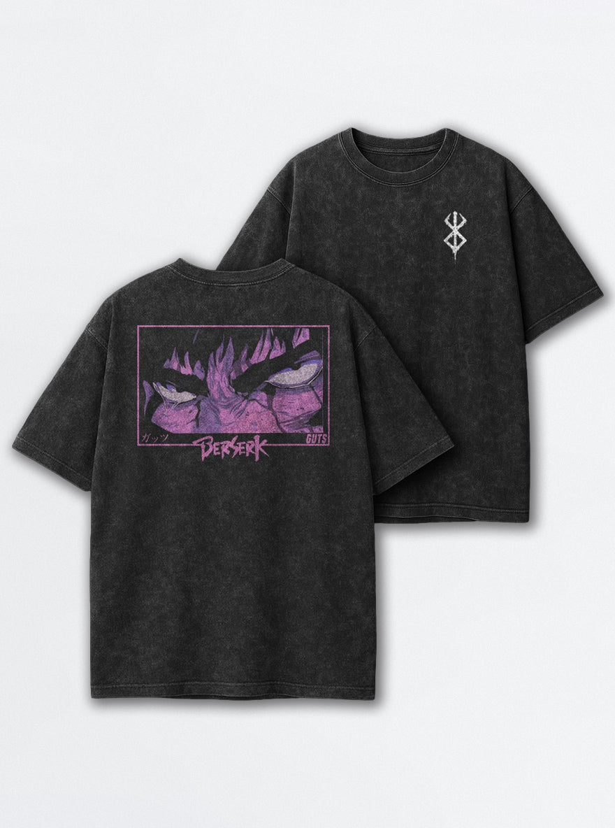 Purple Glare Guts – T-Shirt – mockup | Berserk
