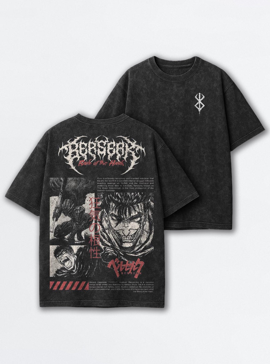 Guts Manga Collage – T-Shirt – mockup | Berserk