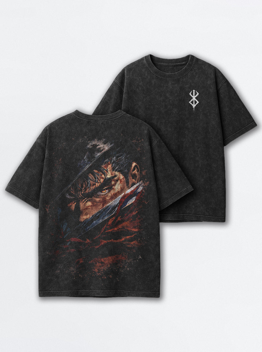 Guts Blade Glare – T-Shirt – mockup | Berserk