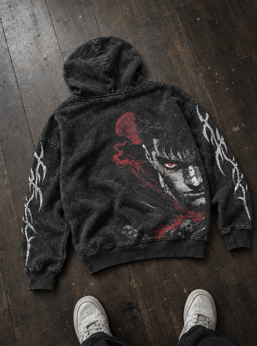 Red Eye Guts – Hoodie – flat-lay | Berserk