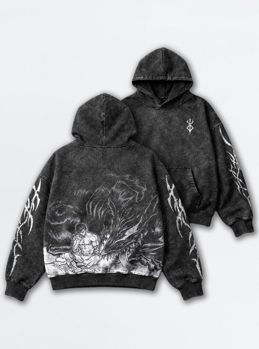 Guts and Beast – Hoodie – mockup | Berserk