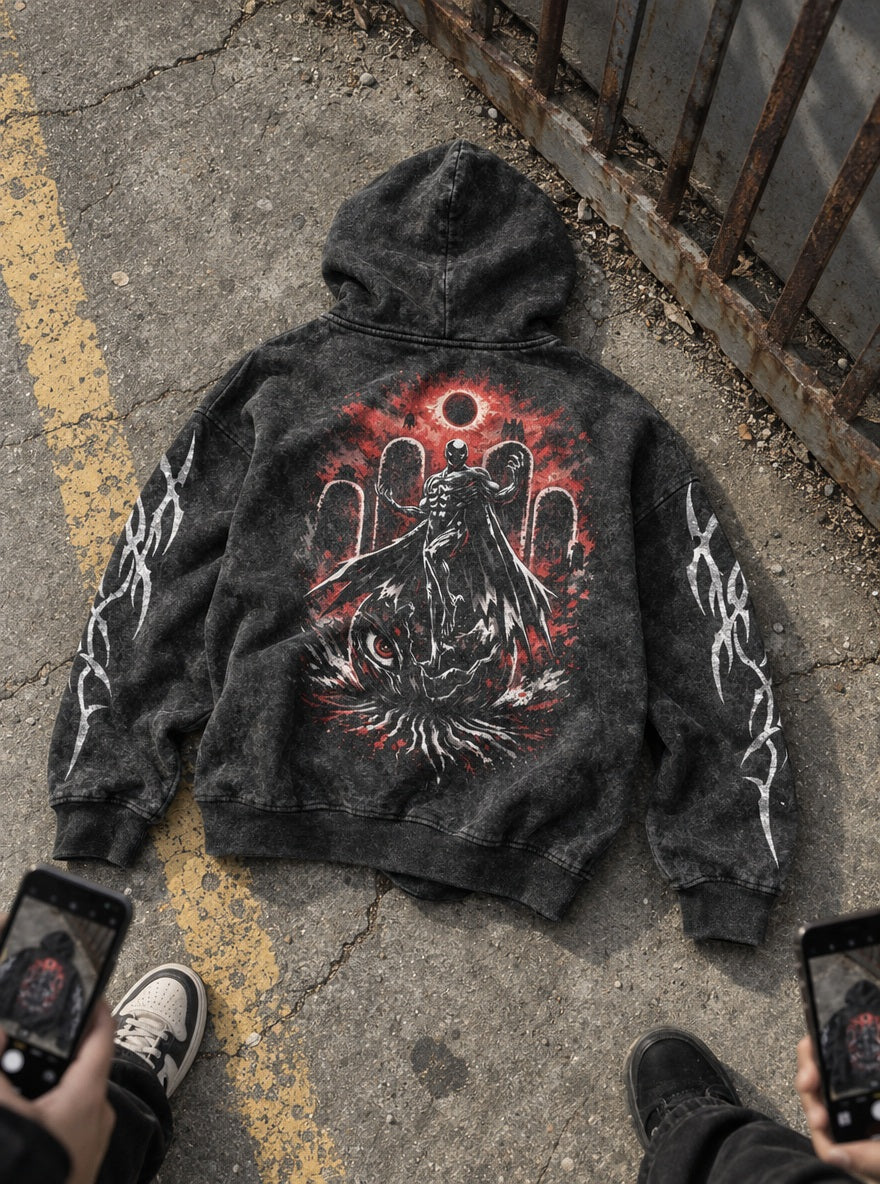 Femto Eclipse – Hoodie – flat-lay | Berserk