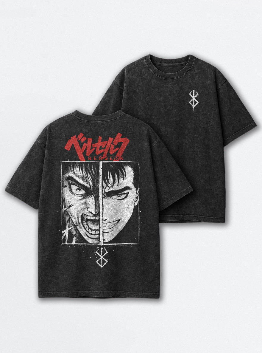 Split Face Guts – T-Shirt – mockup | Berserk