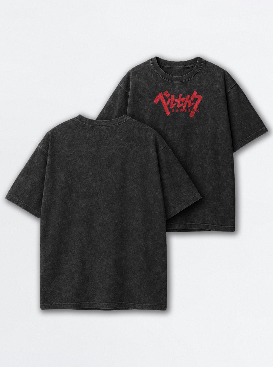 Red Katakana Logo – T-Shirt – mockup | Berserk
