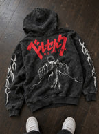 Clifftop Guts – Hoodie – flat-lay | Berserk