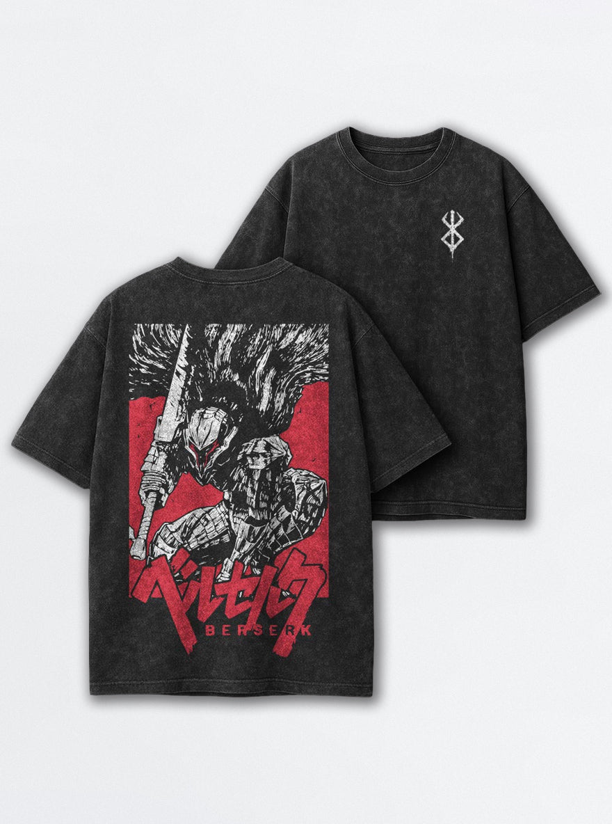 Red Panel Berserker – T-Shirt – mockup | Berserk