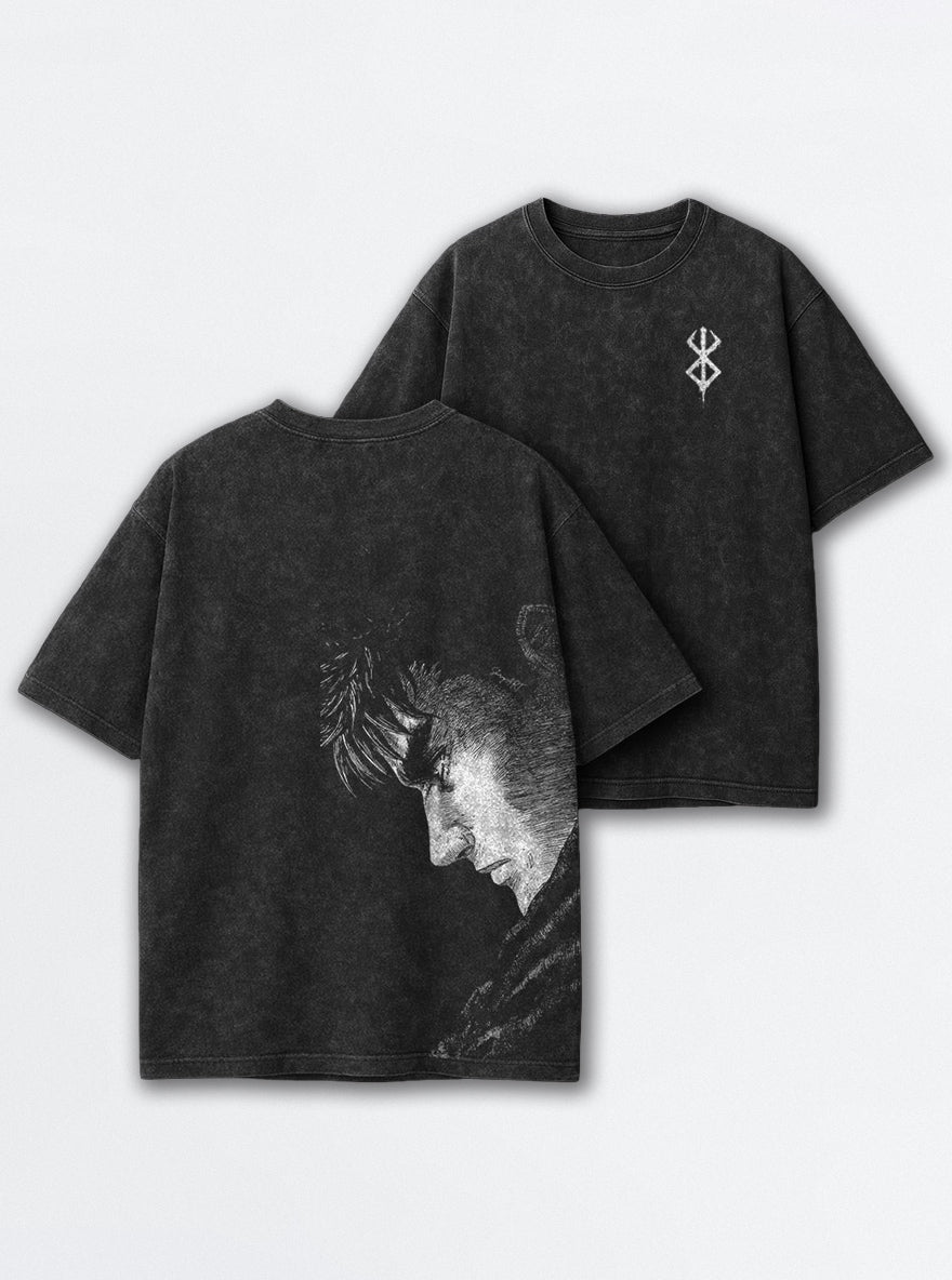 Bowed Head Guts – T-Shirt – mockup | Berserk