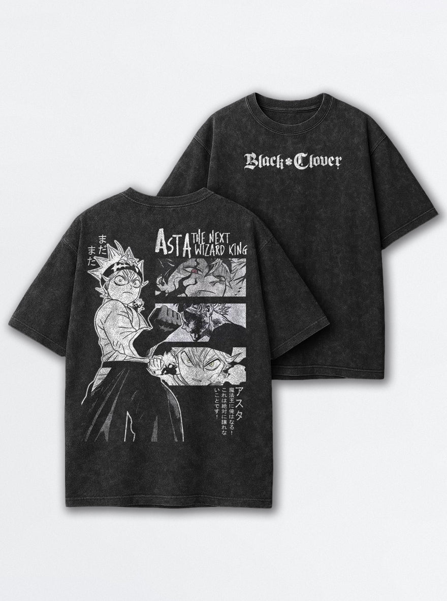 Asta Wizard King – T-Shirt – mockup | Black Clover