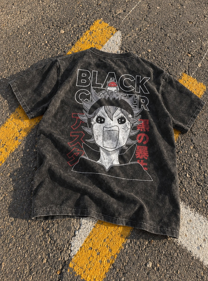 Asta & Nero – T-Shirt – flat-lay | Black Clover