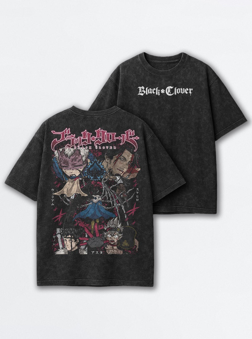 Captains vs Zenon – T-Shirt – mockup | Black Clover