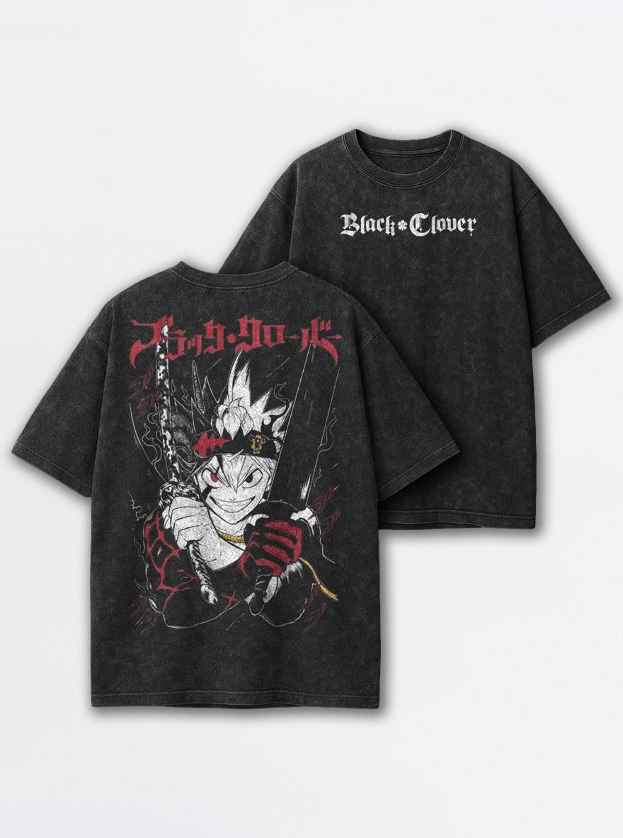 Asta Twin Swords – T-Shirt – mockup | Black Clover