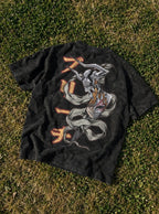Ichigo Zangetsu Wrap – T-Shirt – flat-lay | Bleach