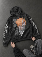 Half Mask Ichigo – Hoodie – flat-lay | Bleach