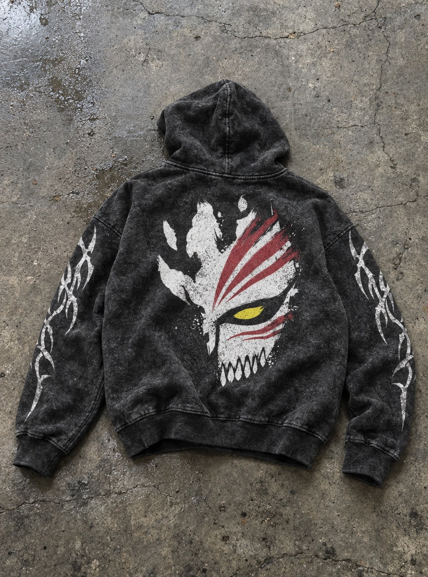 Hollow Mask – Hoodie – flat-lay | Bleach
