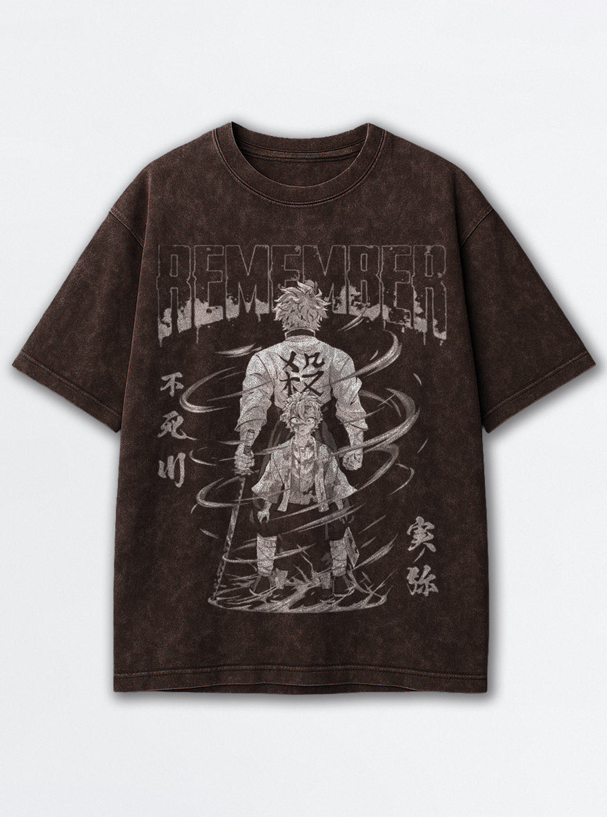 Sanemi Legacy – Brown T-Shirt – mockup | Demon Slayer