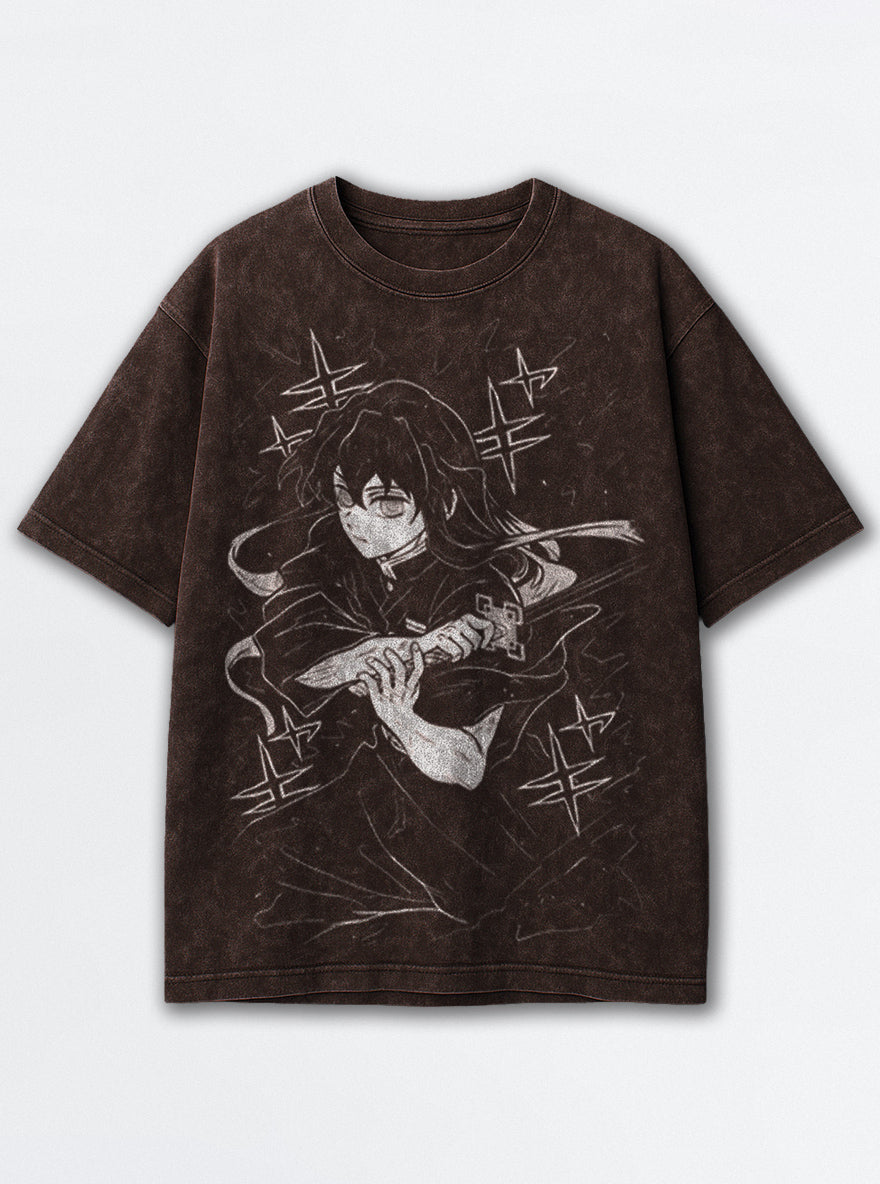 Muichiro Blade – Brown T-Shirt – mockup | Demon Slayer