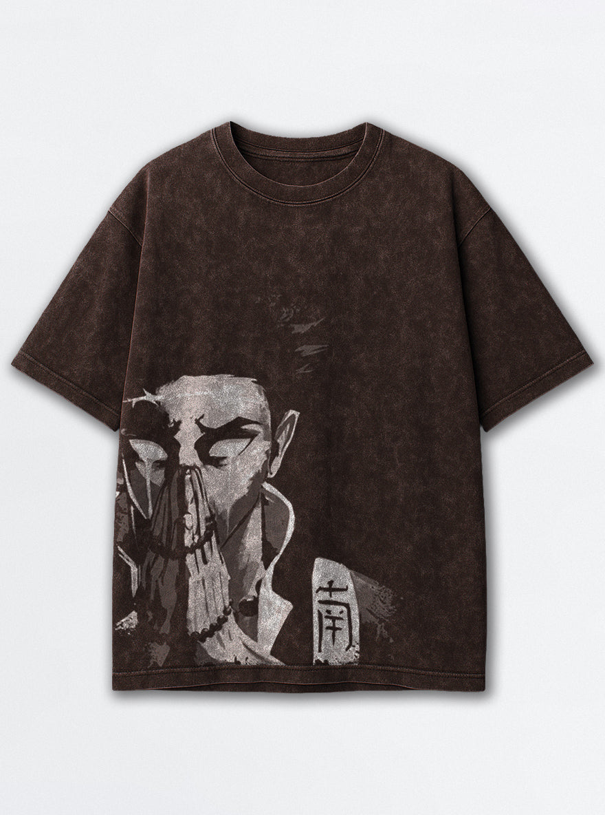 Gyomei Tears – Brown T-Shirt – mockup | Demon Slayer