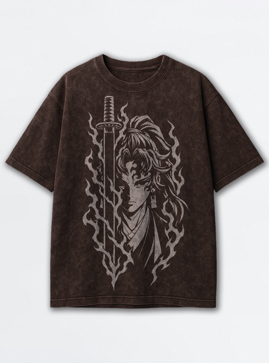 Yoriichi Blade – Brown T-Shirt – mockup | Demon Slayer
