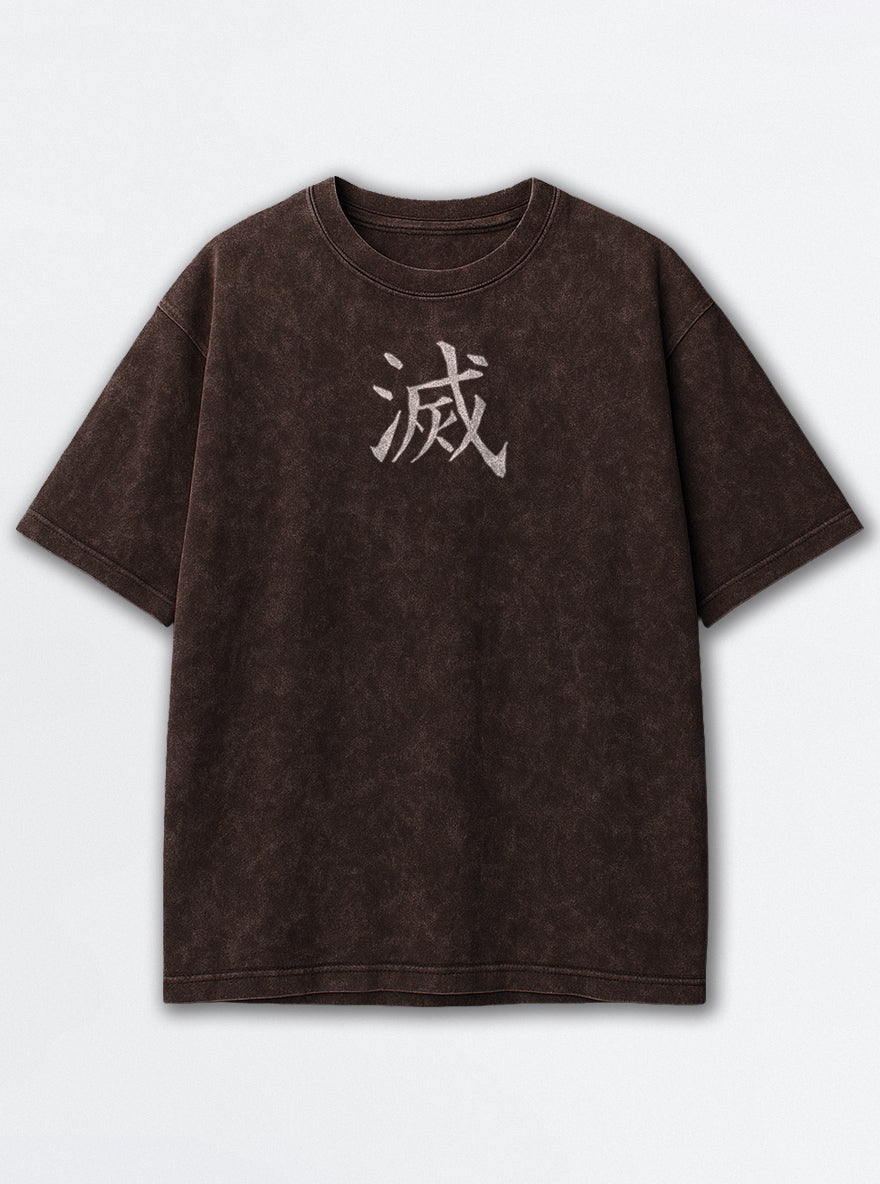 Slayer Mark – Brown T-Shirt – mockup | Demon Slayer