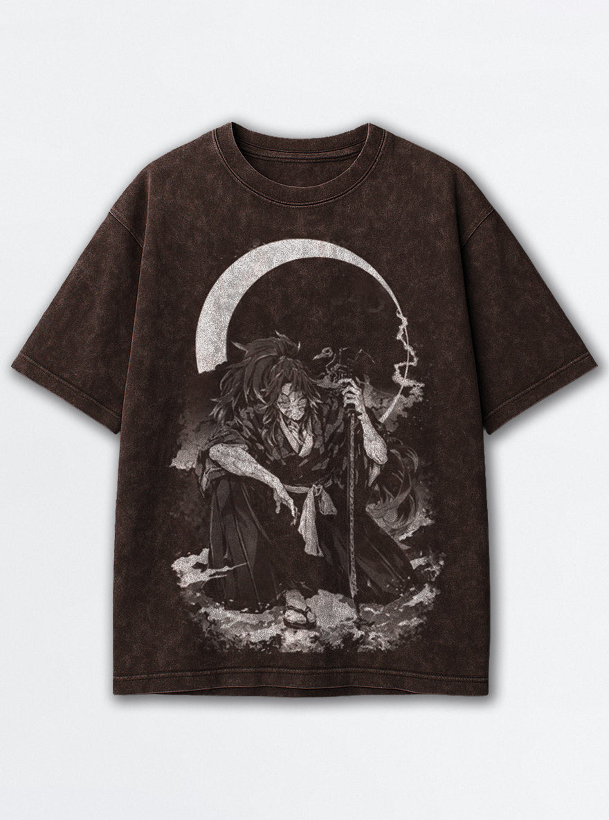 Moonlit Blade – Brown T-Shirt – mockup | Demon Slayer