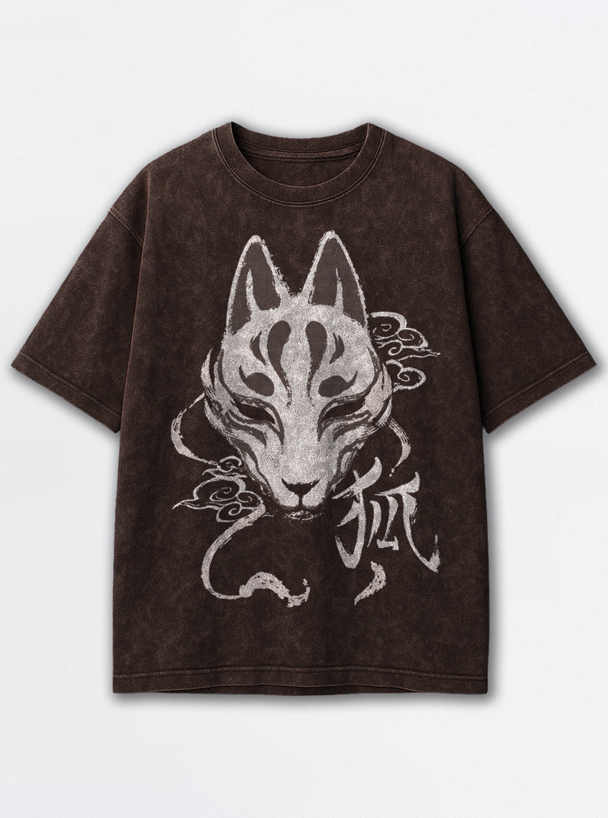 Slayer Mask – Brown T-Shirt – mockup | Demon Slayer