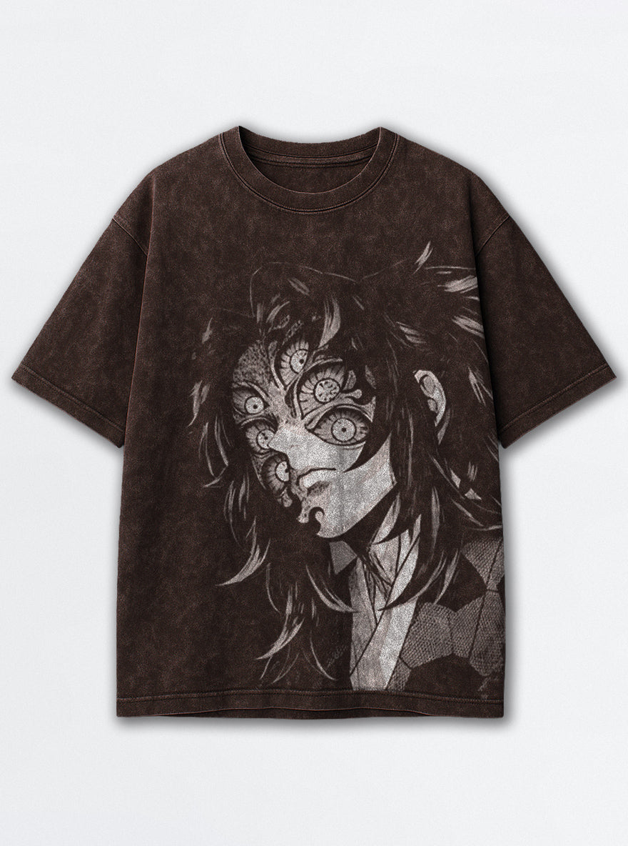 Kokushibo Gaze – Brown T-Shirt – mockup | Demon Slayer