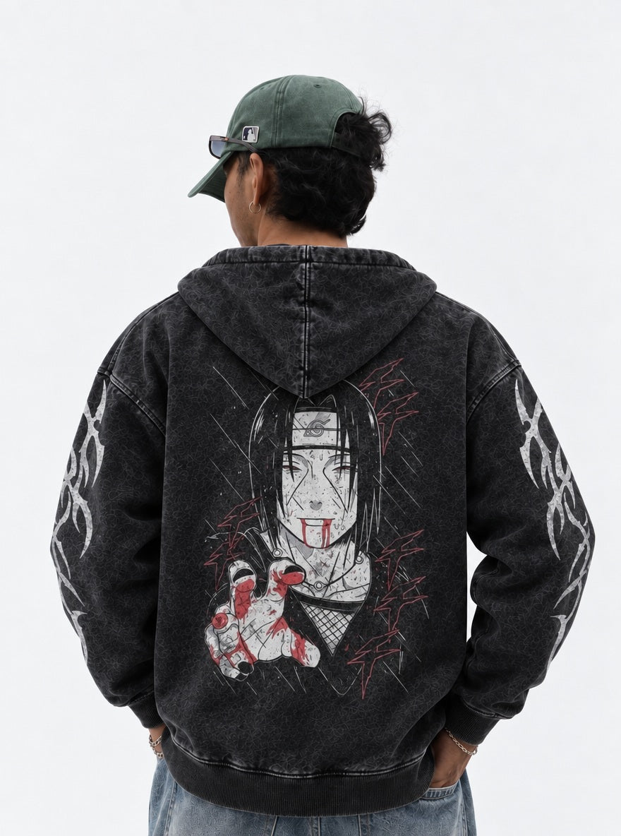 Itachi Farewell – Hoodie – model shot | Naruto
